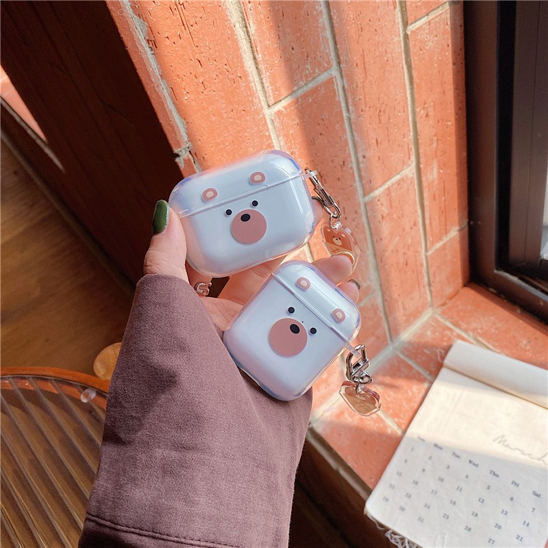 AirPods Pro Airpods 1/2 Mặt dây chuyền kem Hộp đựng tai nghe TPU Vỏ mềm | BigBuy360 - bigbuy360.vn
