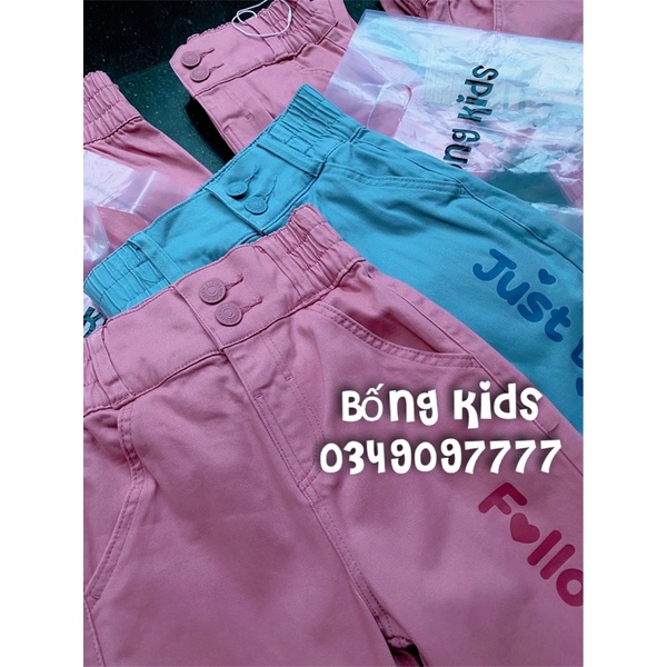 Quần Jogger Kaki Bé Gái In Chữ GJ