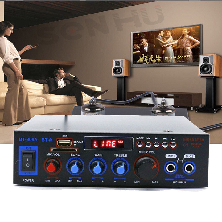 Ampli Mini Karaoke Bluetooth Cao Cấp BT-309A