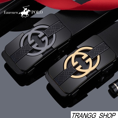 Thắt Lưng Nam Da Bò Cao Cấp Emrenew Polo 2 Lớp Full Hộp Đựng Mặt Khóa Hợp Kim