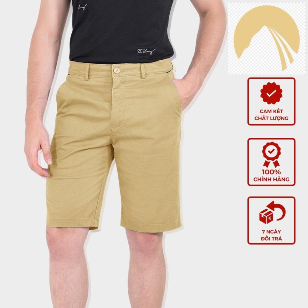 👘 Quần đùi nam Biluxury short ngố kaki mềm kiểu dáng trẻ trung năng động màu vàng 5QNKB003VAG 👘