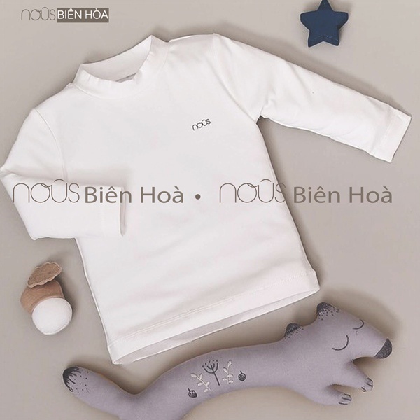 Áo Nous cổ lọ 3cm trắng