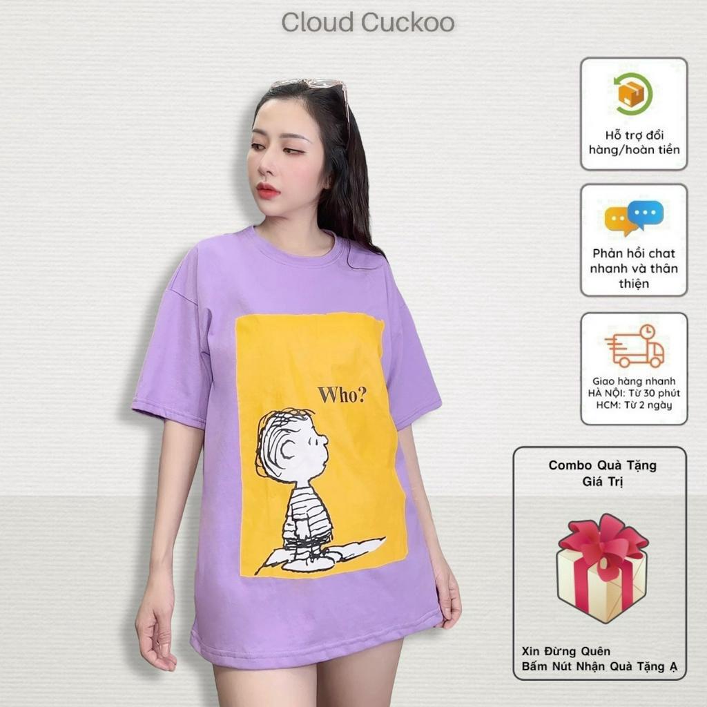 Áo Thun Nữ Hình Cậu Bé Đáng Yêu Chất Cotton Khô Bền Đẹp Hình In Sắc Nét