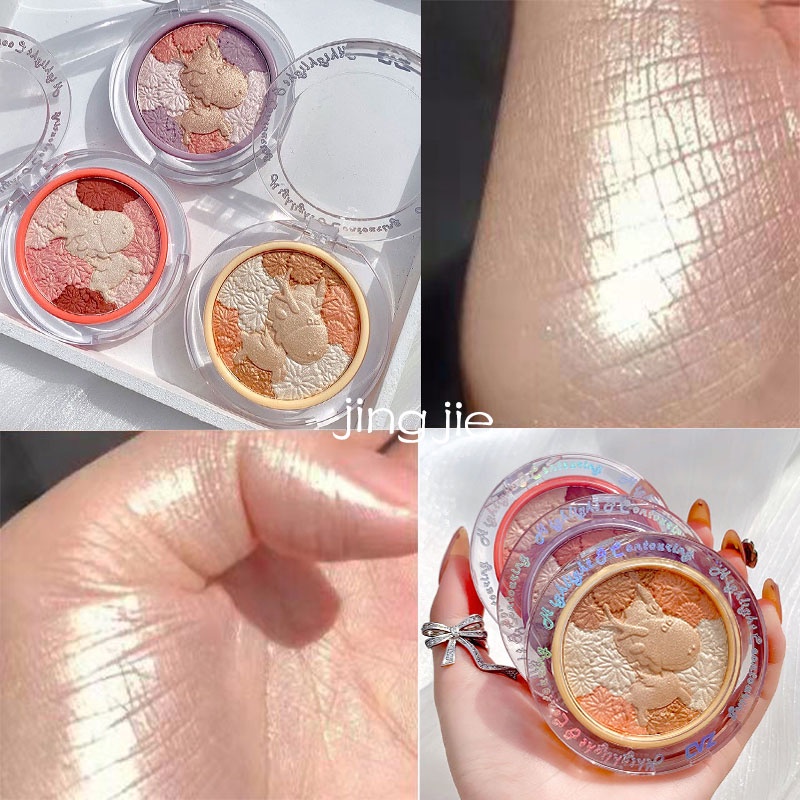 Phấn má hồng CVZ độ bóng cao trang điểm toàn diện trong một