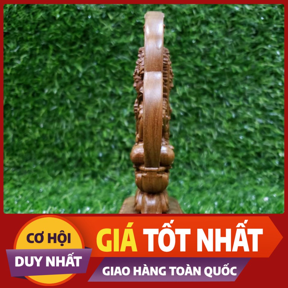 ((MIỄN SHIP )) Tượng phật Hư Không Tạng Bồ Tát bằng gỗ bach xanh - Tuổi Sửu tuổi Dần -TẶNG 1 VÒNG ĐEO TAY