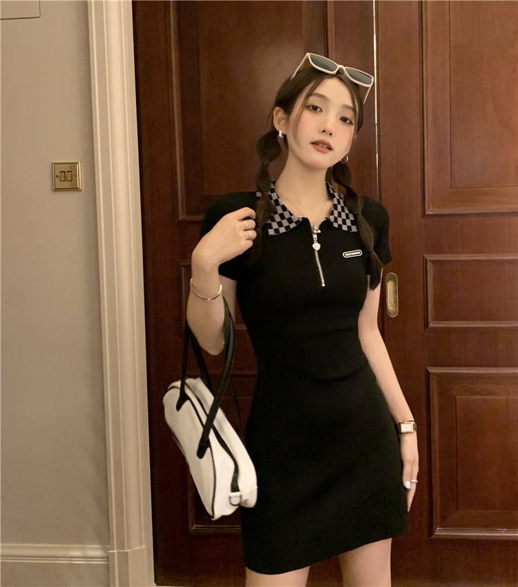 Đầm Tay Ngắn Thắt Nơ Lưng Phong Cách Mùa Hè 52819