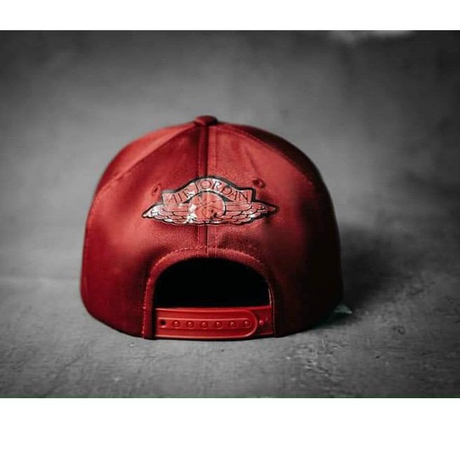Nón Snapback thời trang JORDAN AIR Hàn Quốc cao cấp, phom cứng cáp, năng động, quai cài nút bấm.