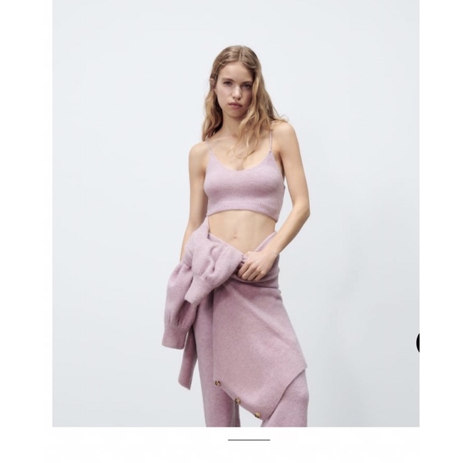 Set bộ đồ Len Lông cừu Zara Sz S, new 99%