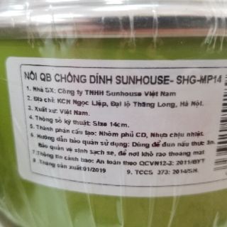 Nồi nấu cháo Sunhouse