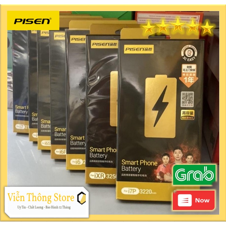PIN PISEN DUNG LƯỢNG CAO FULL DÒNG - 6 6P 7 7P 8Plus X Xr XSM