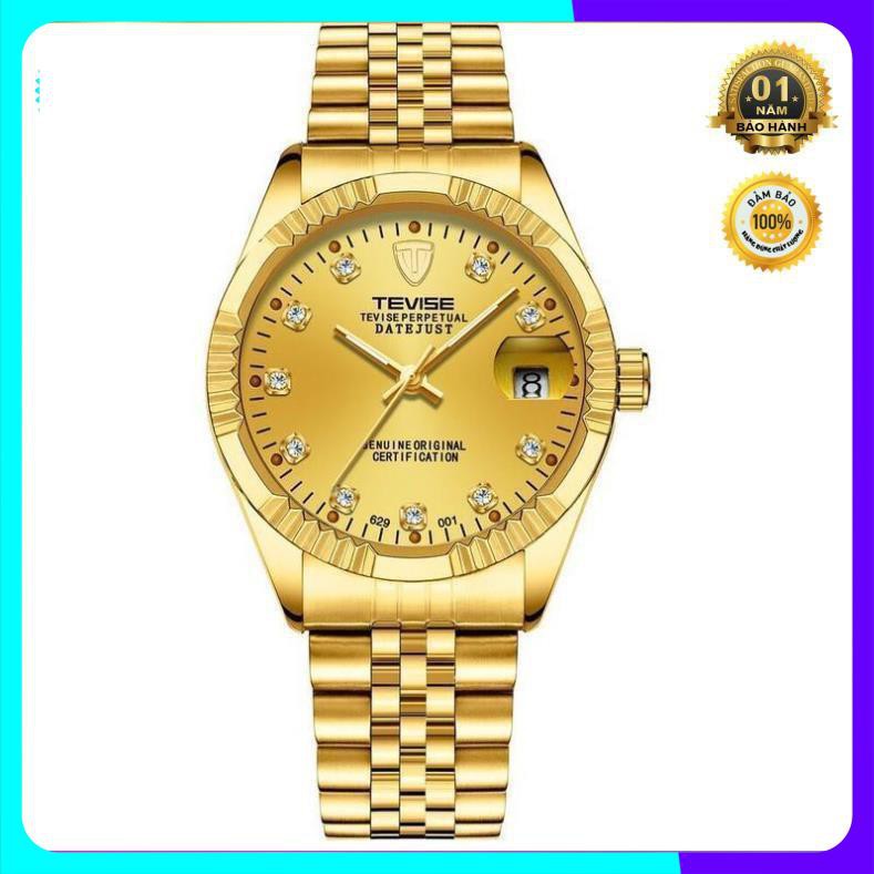 Đồng hồ nam automatic máy tốt hiệu tevise chạy 1 lịch ngày (tặng kèm hộp và phụ kiện thâu dây) | BigBuy360 - bigbuy360.vn
