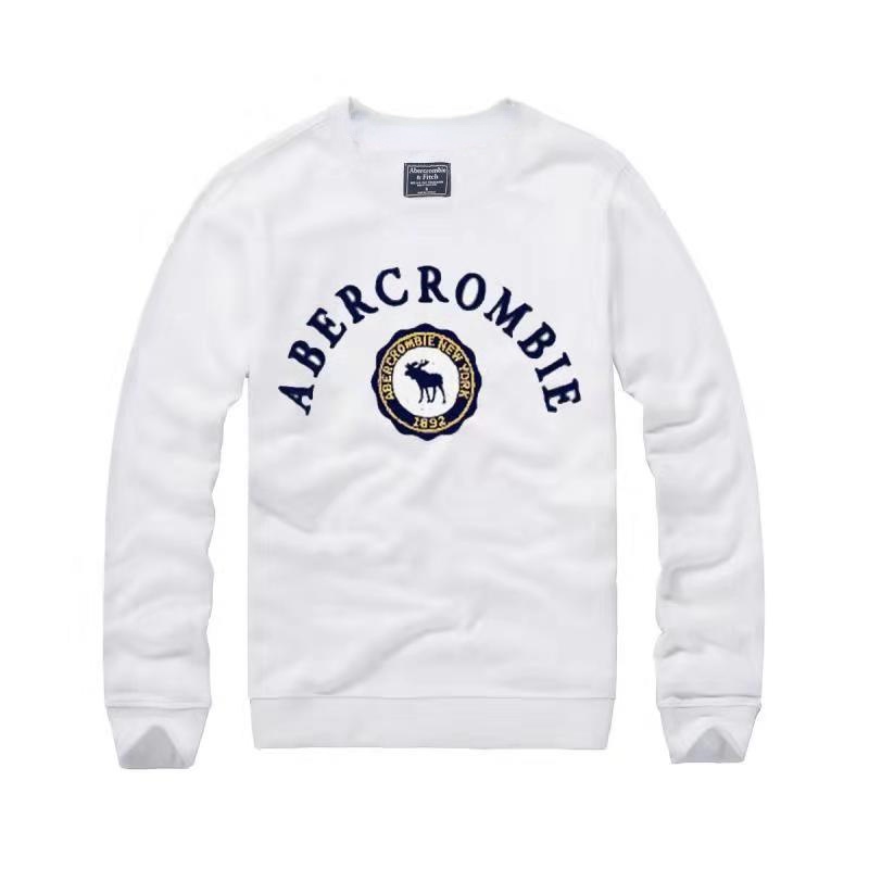 Áo Thun Cotton Tay Dài Cổ Tròn In Hình Gấu Abercrombie Fitch Cá Tính Cho Nam