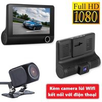 [TẶNG THẺ NHỚ 64GB] Camera hành trình ô tô 3 mắt camera full HD 1080p, cam oto sau chống nước, cam trong xe chống trộm | BigBuy360 - bigbuy360.vn