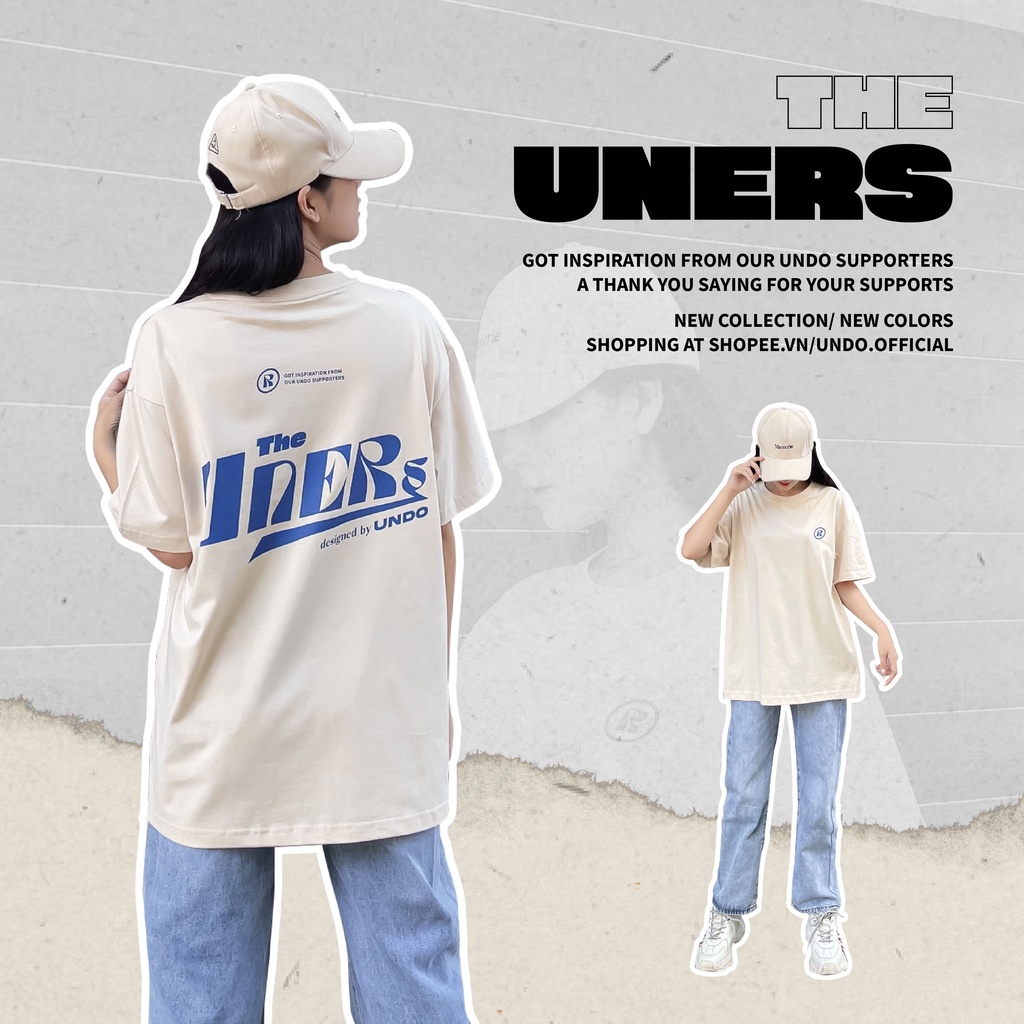 Áo Thun Unisex Undo Uners Màu Kem Vàng 100% Standard Cotton - Local Brand Chính Hãng