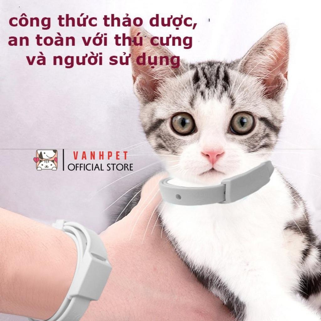 Vòng cổ chống ve rận bọ chét chó mèo - Vòng chống bọ chấy trên da lông cún, mèo - không thấm nước - vanhpet