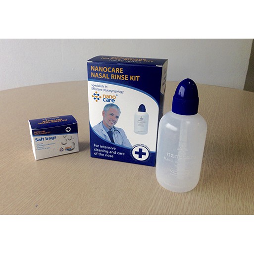 BÌNH RỬA MŨI NANOCARE TẶNG 20 GÓI MUỐI RỬA MŨI