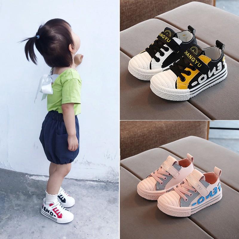 Giày thể thao da PU phong cách Hàn Quốc thời trang dành cho trẻ em