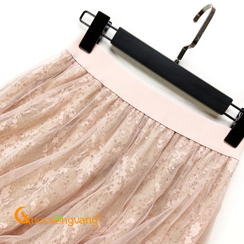 Chân váy dài kết kim loại chân váy midi GLV100 Cuocsongvang