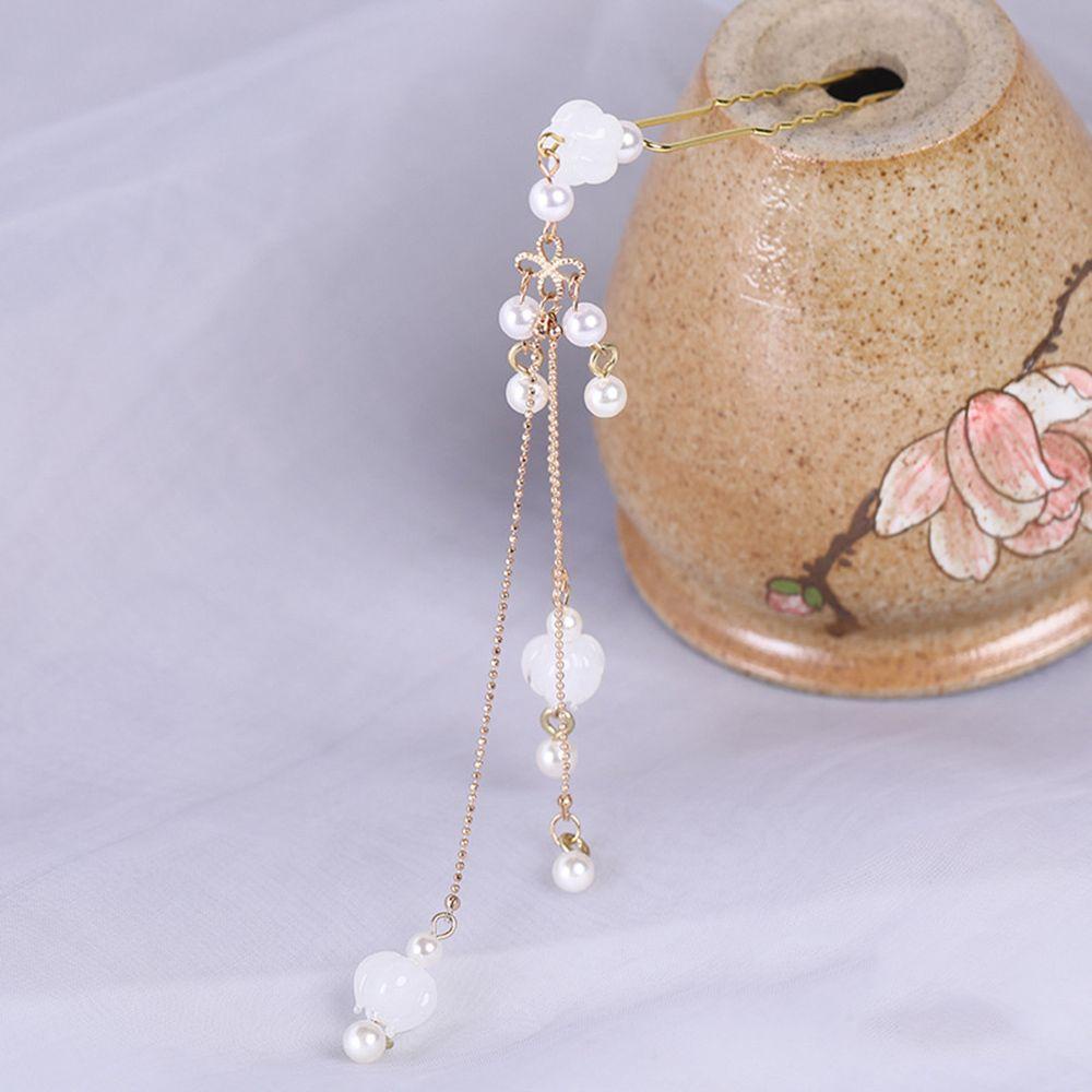 NICKOLAS Trâm Cài Tóc Phối Tua Rua Hình Chữ U Phong Cách Hán Phục