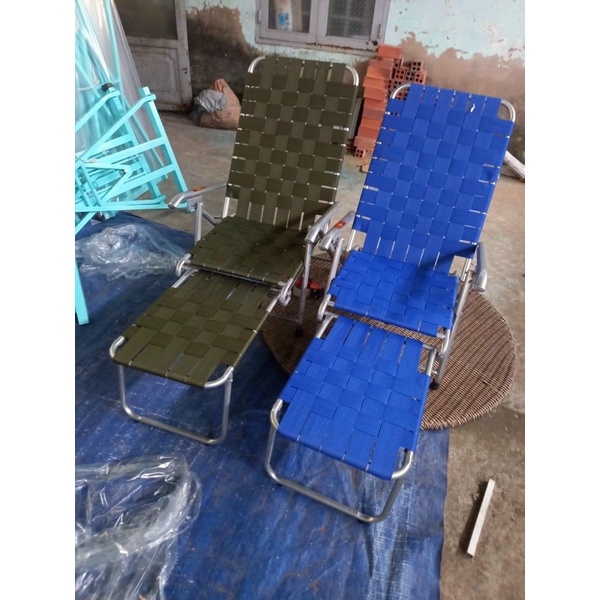 Ghế bố xếp khung thép cao cấp,ghế ngủ trưa cho gia đình