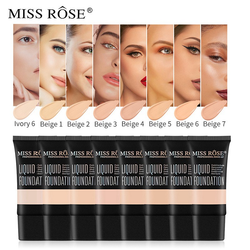 (Hàng Mới Về) Kem Nền Dạng Lỏng Che Khuyết Điểm Miss Rose 6