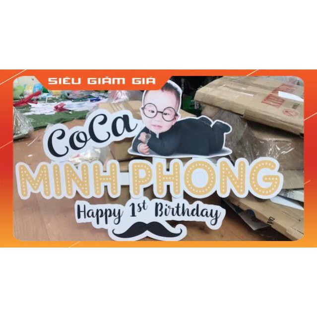 [Free ship] Banner treo phông, biển tên sinh nhật treo phông cắt chữ rời mẫu đẹp. Trang trí sinh nhật, thôi nối.