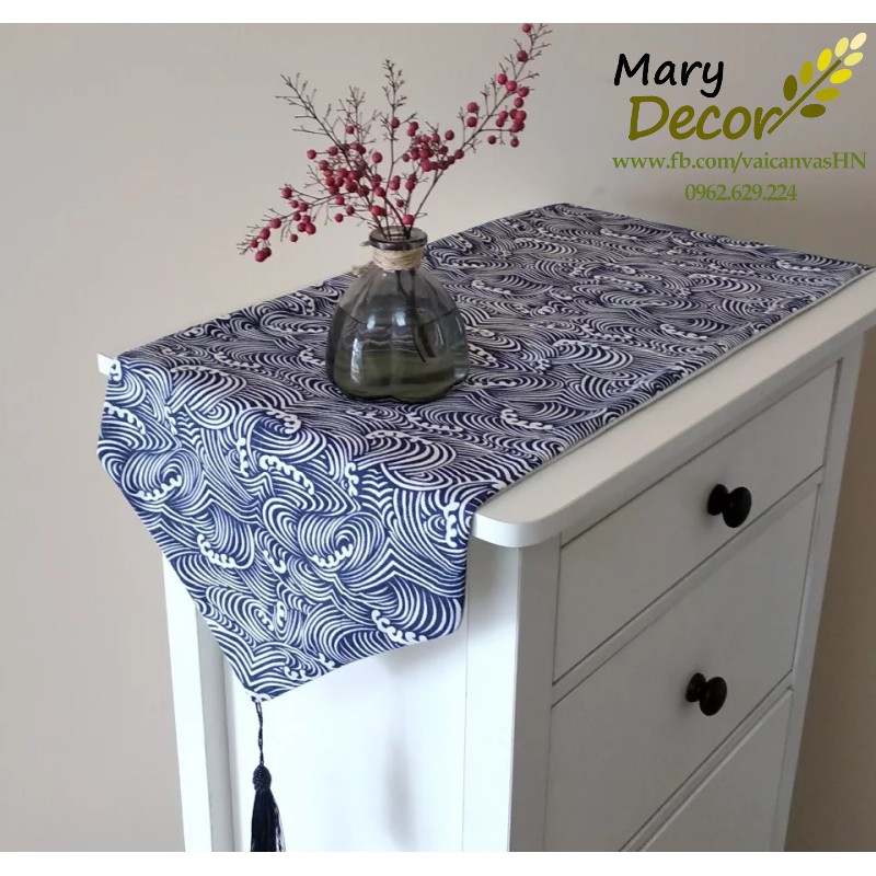 KHĂN RUNNER MARY DECOR - SÓNG XOẮN KR-G06