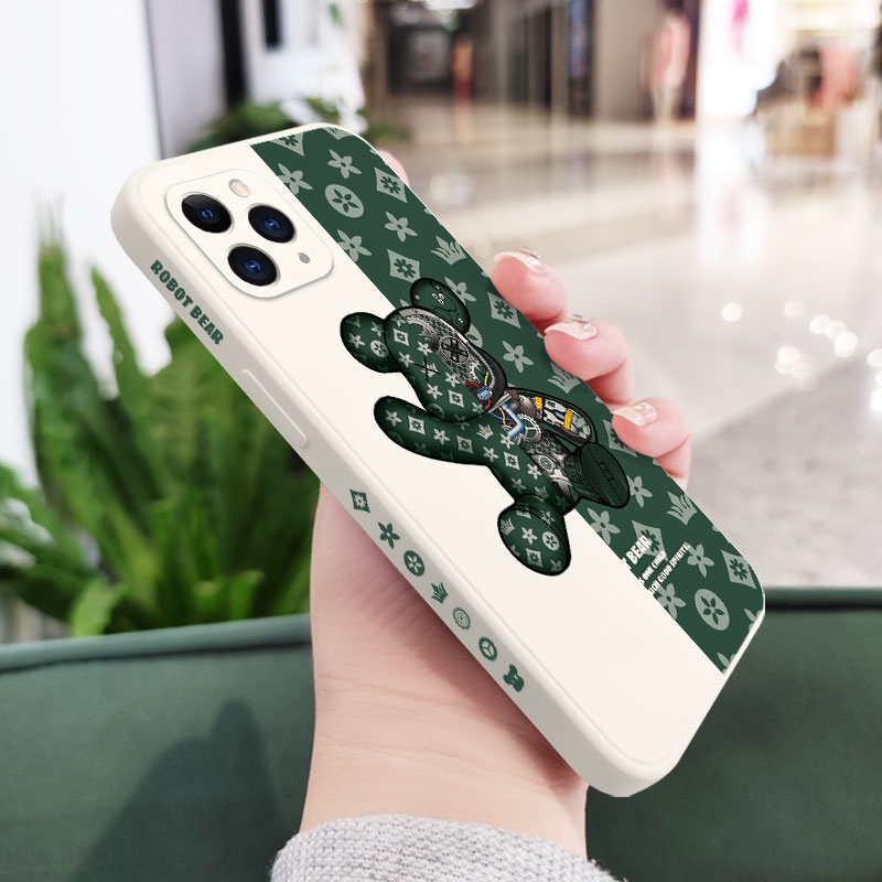 Ốp Điện Thoại Họa Tiết Gấu Dễ Thương Cho IPhone 11 11 Pro Max