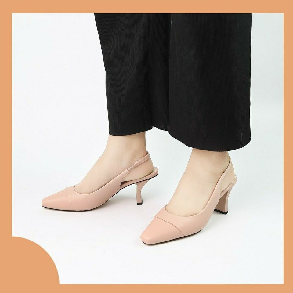 GIÀY SANDAL MUSO SLINGBACK GÓT CONG 5 CM THANH LỊCH HÀNG VNXK.