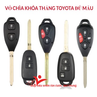 Vỏ chìa khóa xe ô tô toyota vios,yaris,altis,inova,fortuner,camry loại điều khiển chìa thẳng 2 nút,3 nút,4 nút