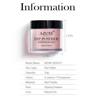 Bột nhúng (không cần hơ đèn) kim tuyến AZURE.DIPPING.POWDER 10g