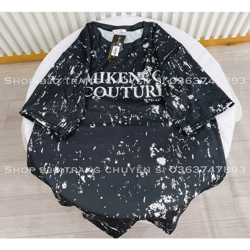 Áo Phông Loang Tay Lỡ MIKEN Siêu Hot Form Rộng Unisex Nam Nữ Freesize Kiểu Dáng Trẻ Trung Cá Tính Năng Động