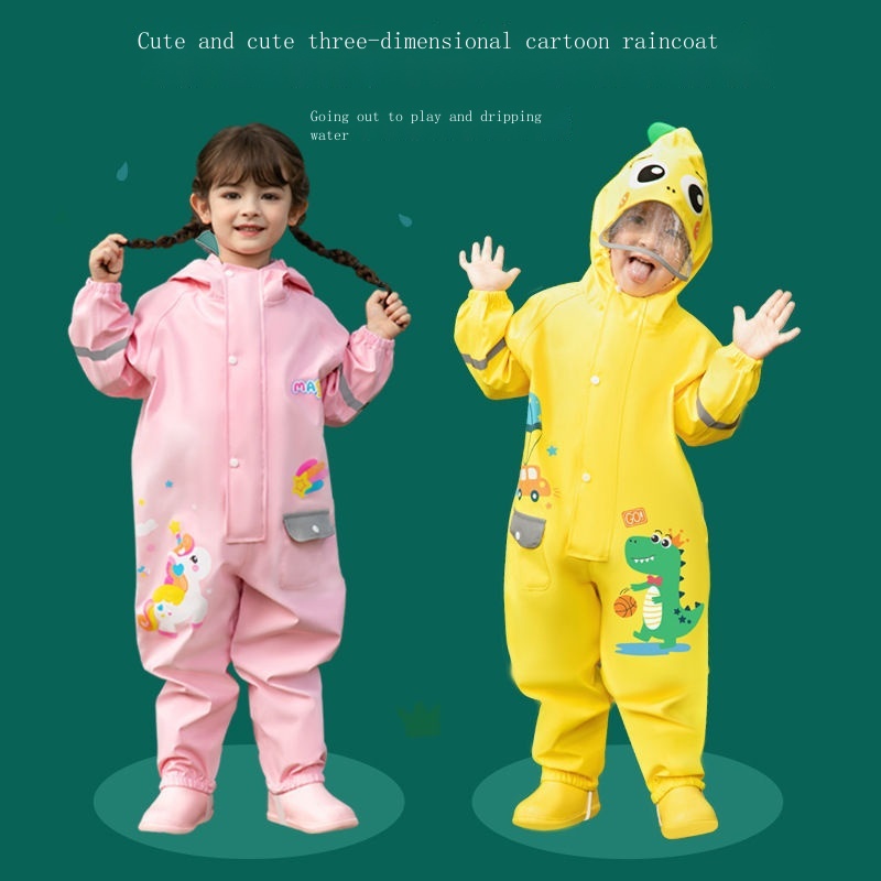 Áo Mưa Một Mảnh Chống Nước Dành Cho Bé Trai Gái