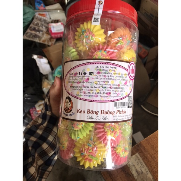 Kẹo bông đường PiChiO hình bông hoa