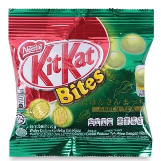 sô cô la viên Kitkat bites  trà xanh 30g
