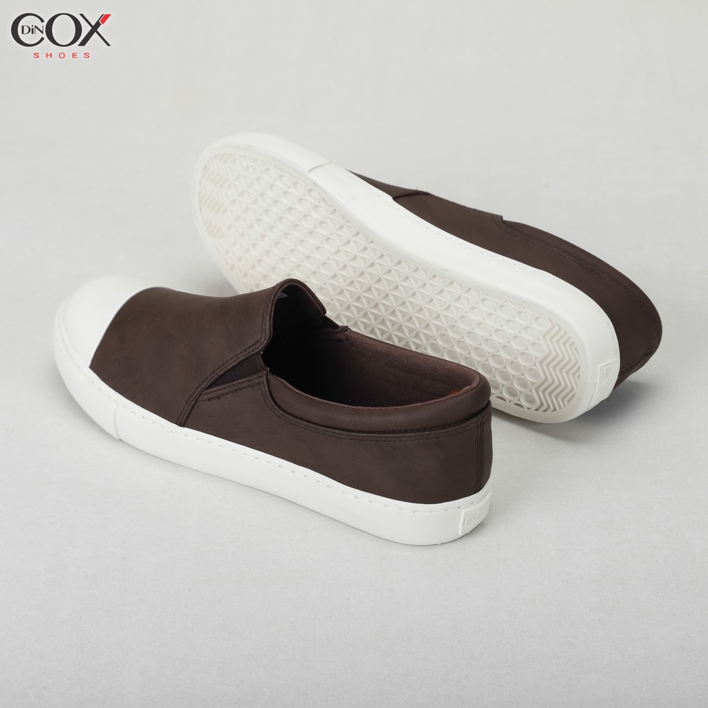 Giày Sneaker Lười Da Nam DINCOX Sneaker C21 Brown Sang Trọng Lịch Lãm