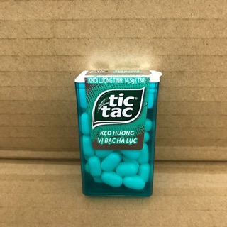 Lọ Kẹo Ngậm Thơm Mát TicTac Bạc Hà Lục 14,5g