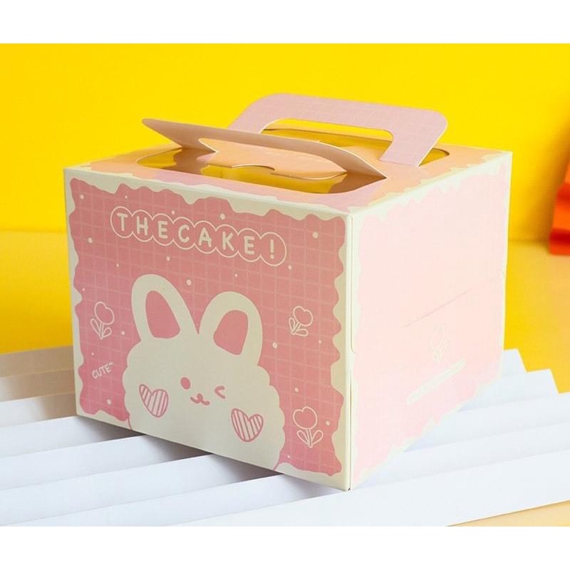 Hộp đựng bánh kem Mini Hàn Quốc siêu dễ thương đựng bánh kem Bento, bánh Mousse, chất liệu dày dặn, 