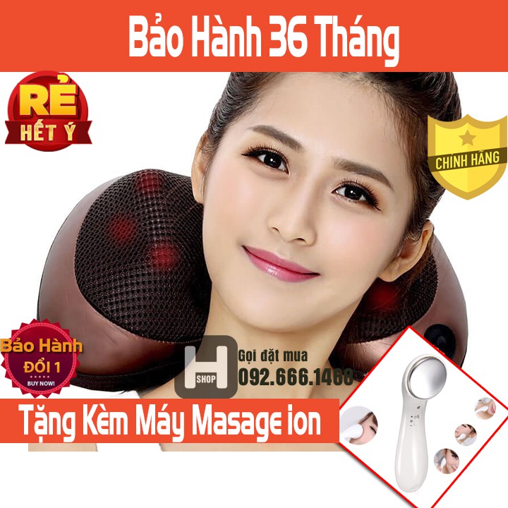 [BẢO HÀNH 36 THÁNG] gối massage 8 bi công nghệ nhật bản giảm đau nhức xương khớp hiệu quả tuyệt đối