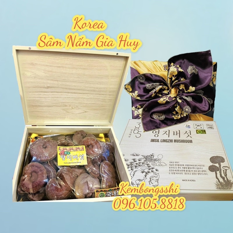 [DATE MỚI] Nấm Linh Chi Đỏ HÀN QUỐC, Hộp Gỗ 365 Sang Trọng