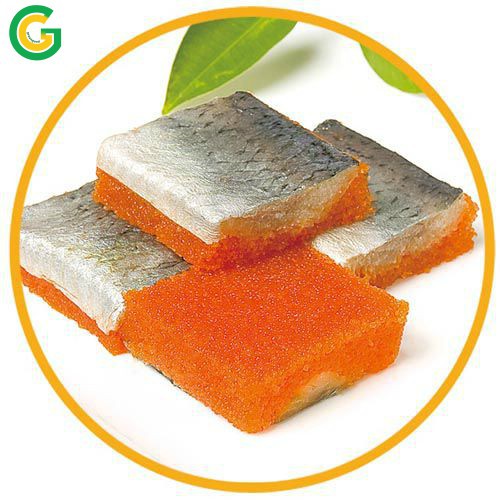 Cá Trích Ép Trứng đỏ - Sushi, sashimi thơm ngon 500gr