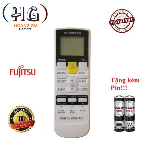 Điều khiển điều hòa Fujitsu các dòng Fujitsu ASAA ASAG 9000BTU 12000BTU 18000BTU - Hàng tốt