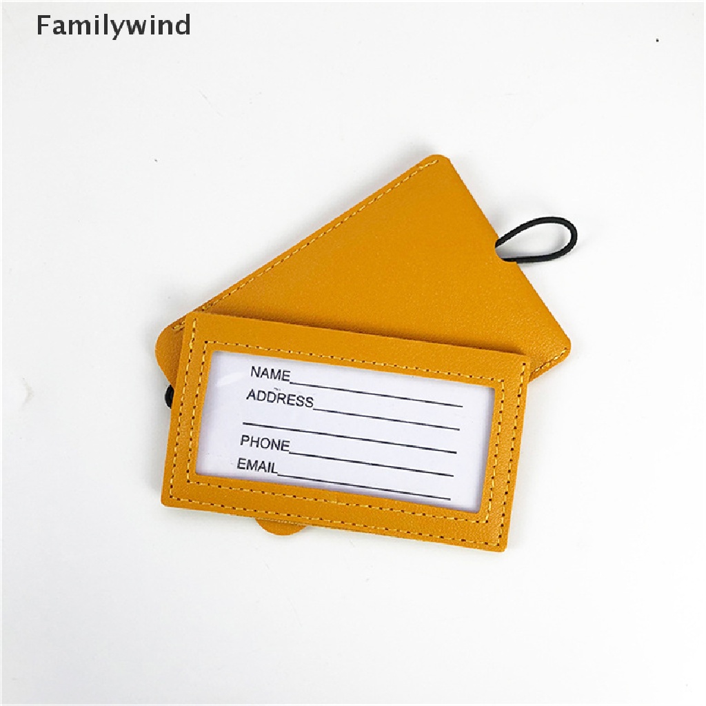Thẻ Tên Gắn Hành Lý Bằng Da PU Nhỏ Gọn Tiện Dụng
