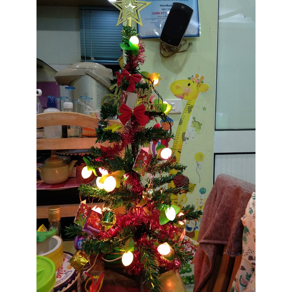 Thông để bàn 60 cm đầy đủ phụ kiện siêu xinh