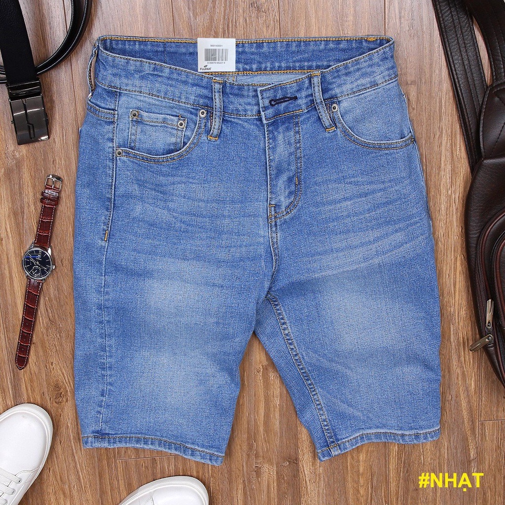 Short Jean Nam Cao Cấp FUJIWA - SH. Quần Jean Có Thun Co Giãn, Mặc Rất Thoải Mái. Size 29, 30, 31, 32, 34 (52kg - 84kg)