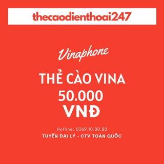 Thẻ vina 50k / vinaphone 50k - nạp trả trước và trả sau