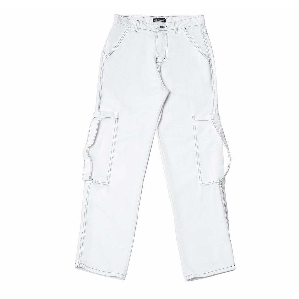 Quần ZOMBIE® Flared Straight Fit Pants - White
