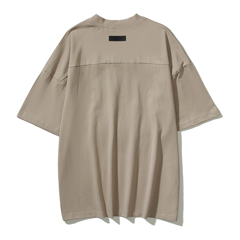 Áo Thun Tay Ngắn Cổ Chữ V In Chữ ESSENTIALS flocking 77 Thời Trang Unisex