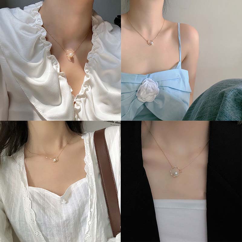 Dây Chuyền Nhiều Tầng Đính Đá Pha Lê Nhân Tạo Thời Trang Dành Cho Nữ