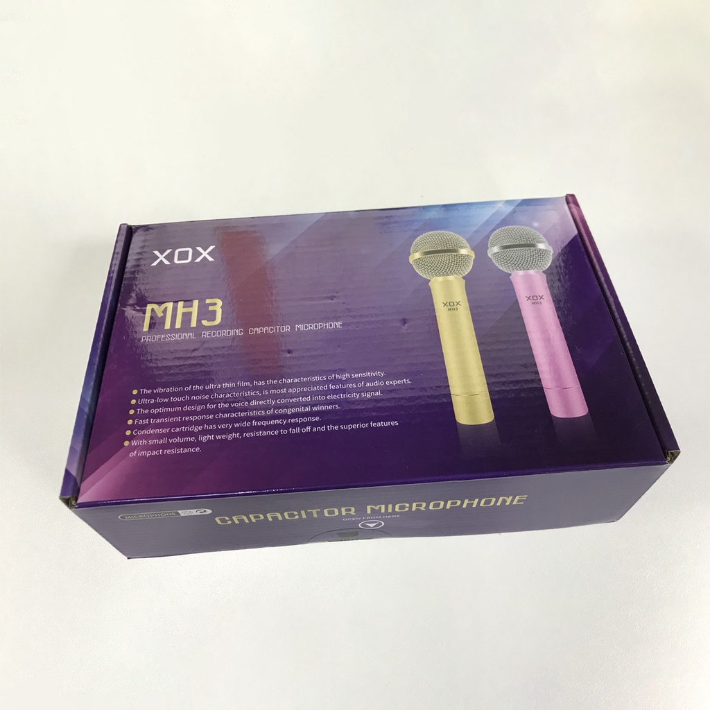 Micro thu âm XOX MH3 cho karaoke và biểu diễn